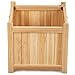 NanaPluz Square Wood Folding Box Raised Vegetable Patio Lawn Garden Bed Flower Planter with Ebookthumb 3