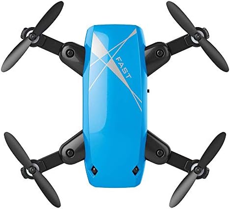 HUATXING Drone With Camera 720P Foldable, RC Quadcopter with Wide Angle Camera, WiFi FPV Real Time Transmission Altitude Mode Speed Switch,Blue