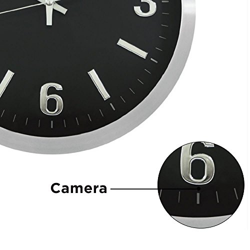 Securityman App Based, Hidden Spy Surveillance Wall Clock iSecurity Camera with Motion Detection and Real Time Monitoring (CLOCKCAM-WIFI)