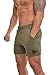 YoungLA Men's Bodybuilding Gym Workout Shorts 102 Olive L