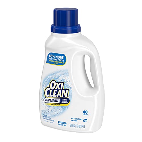 OXICLEAN WHITE REVIVE LAUNDRY WHITENER AND STAIN REMOVER LIQUID, 50 FL OZ