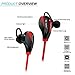 TOTU Bluetooth Headphones, Wireless V4.1 Stereo Noise Isolating Sports Sweatproof Headset with Mic for iPhone 7 Samsung Galaxy S7 and Android Phones [Upgraded Version], Red