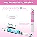 SEAGO Kids Electric Sonic Toothbrush with Timer, Children Battery-Powered Tooth Brush with Colorful LED Light for Boy and Girl, 2 Extra Replaceable Heads (Pink)