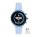 Fossil Women's Gen 4 Sport Heart Rate Metal and Silicone Touchscreen Smartwatch, Color: Blue (FTW6026)