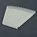 ReNext 50 Pcs White Fan-shaped False Fake Nail Art Tips Sticks Polish Gel Salon Display Chart Practice Tool