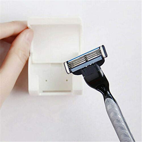 Euone Razor Holder Rack, Mens Razor Shaver Hanger Holder Rack Storage Mount Wall Bathroom Accessory