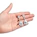 Mariell Rose Gold Wedding Dangle Earrings for Women, Bridal and Prom Jewelry, Infinity Symbol 8 Shape