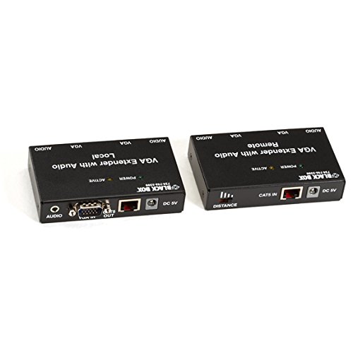 Black Box VGA Extender Kit with Audio, 2-Port Local, 2-Port Remote