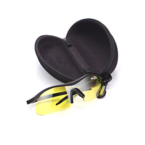 HDE Laser Eye Protection Safety Glasses for UV Lasers with Case (Yellow)