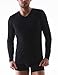 DAVID ARCHY Men's 2 Pack Long Sleeve Slim Fit V-Neck Cotton T-Shirts