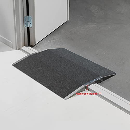 Ruedamann 15.5" L x 1" H Wheelchair Ramp,600lbs Capacity,Bridge