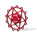 Chooee 13T Red Rear Derailleur Jockey Wheel Pulley For Shimano SRAM