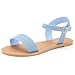 DREAM PAIRS HOBOO Women's Cute Open Toes One Band Ankle Strap Flexible Summer Flat Sandals New