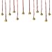 1 Dozen Fancy Santa Hats with 1 Dozen Jingle Bell Necklaces for Christmas Party-ONE SIZE FITS ALL