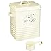 The Leonardo Collection Sweet Home Cream Cat Food Storage Tin with Scoop
