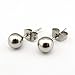 CARLWAY 5 Pairs Ball Stud Earrings Set for Men Women Hypoallergenic Stainless Steel Ear Studs