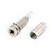 Musiclily Stereo or Mono Acoustic Electric Guitar Bass End Pin Output Strap Button Endpin Jack Socket, Nickel