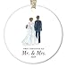 DIGIBUDDHA Bride & Groom Ornament First Christmas as Mr. & Mrs. 1st Married Christmas Bridal Shower Wedding Gift 3