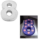 Large Number Eight Birthday Wedding Anniversary Cake Tins / Pans / Mould by Falcon 14