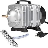 VIVOSUN Air Pump 950 GPH 32W 60L/min 6 Outlet Commercial Air Pump for Aquarium and Hydroponic Systems (32 W)