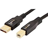 AmazonBasics USB 2.0 Cable - A-Male to B-Male - 10 Feet (3 Meters)