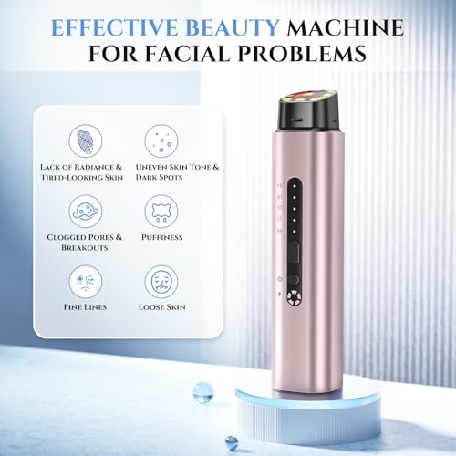 5-in-1 Face Massager - Professional Skin Care Beauty Devices with 5 Modes Function for Face, Neck, and Eye Area
