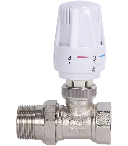 Válvula Termostática Radiador 3 Vías DN15 DN20 DN25 - Control Automático Temperatura Suelo Radiante