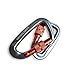 #1 Serac Ultra Strength Locking Carabiners x2 (one Pair), Ultra Durable & Strong Perfect for Serac Classic Single or Sequoia Double hammocks - Made from Ultralight Aircraft Grade Aluminum – Orange