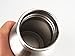 Douper Single Wall Stainless Steel Water Bottle Jar Eco-Friendly Wide Mouth 12floz Capacity Brushed Metal Silver