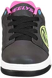 HEELYS Girl's Voyager Tennis Shoe, Black