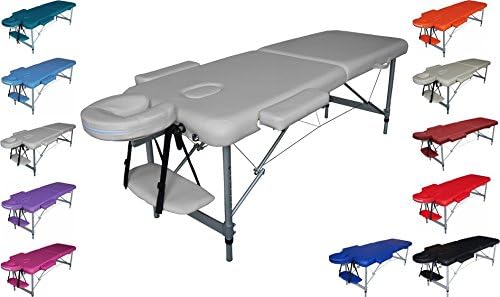 Polironeshop TITANO Lightweight (28 lbs) professional folding portable massage table backless aluminium
