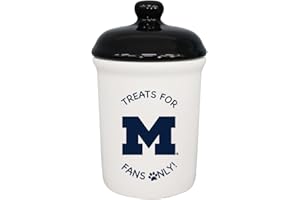 The Memory Company | Licensed NCAA Treats for Team Fans Only Ceramic Pet Treat Canister