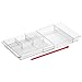 mDesign Cosmetic Make Up Organizer Expandable Vanity and Drawer Organizer, Clear