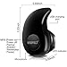 Newest Smallest Wireless Invisible Bluetooth Mini Earphone Earbud Headset Headphone Support Hands-Free Calling for iPhone Samsung Xiaomi Sony Lenovo HTC LG and Most Smartphone. (Black)