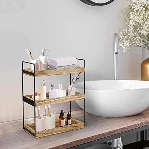 3 Tier Bathroom Counter Organizer, Counter Standing Shelf Cosmetic ...