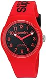 Superdry 'Urban' Quartz Plastic and Silicone Dress Watch, Color:Red (Model: SYG164RB)