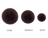 Brown 3pcs Set Donut Three Hair Bun Ring, Shaper Hair Styler Maker BUY NOW