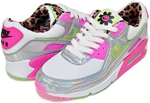 Amazon ナイキ ウィメンズ エアマックス 90 ラックス Cq2559 100 Wmns Air Max 90 Lx White Illusion Green スニーカー Am90 レオパード プリズム 24cm 並行輸入品 Nike ナイキ スニーカー