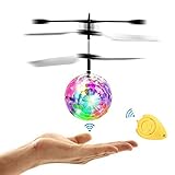 Amazingbuy - RC Flying Ball, Helicopter Ball with Rainbow Shinning LED Lights for Kids, Flying Toy for Boys and Girls