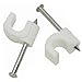 Wideskall Cable Nail Clips Assortment - 3 Assorted Sizes White (Pack of 100)