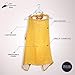 Cotton Muslin Nursing Cover – Large Breastfeeding Cover with Built-in Burp Cloth & Pocket – Soft, Breathable, Chemical-Free, 360° Coverage, Yellow Nursing Cover for Breastfeeding by San Francisco Baby