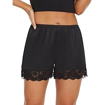 MANCYFIT Bloomers for Women Pettipants for Under Dresses Lace Trim  