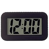 TXL Advance Smart Light with Dimmer Snooze One Key Smart Alarm Clock Desk Clock for Bedroom Battery Operated Travel Bedside Clock Smart Backlight Black