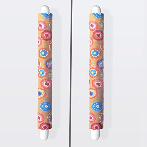 Vezfinel Refrigerator Door Handle Covers,Fridge Oven Dishwasher Protectoer,Catch Fingerprints&Smudges Kitchen Appliances Handmade Decoration (16“4”, Sunflower)