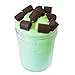 Mint Chocolate Chip Scented Slime 4 oz Thick Clay Butter Slime Handmade w/Foam Chunks & Activator Package Party Favor For Girls/Boys Add Ins Accessories Homemade Non Toxic Toys For Kids