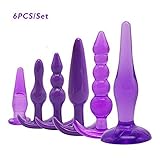 4Pcs Set Luxury Silicone Plugs Trainer Toys Beads Shaped for Beginners Couples, Black