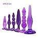 4Pcs Set Luxury Silicone Plugs Trainer Toys Beads Shaped for Beginners Couples, Black