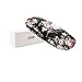 EZESO ESSENTIAL SKINCARE Glasses Case Hard Shell Eyeglass Case for Women Fabrics Floral Retro Spectacle Case Box Portable
