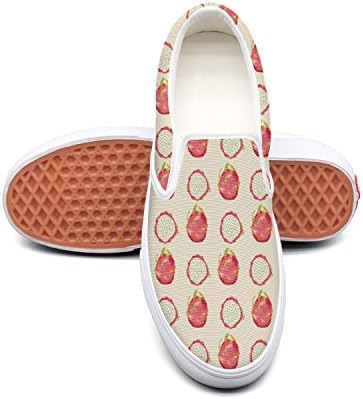 ttrerg Fashion Young Women Watercolor Dragon Fruit Designer Customize Boat Casual Shoes Sneakers