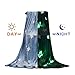 NOBOSHU Flannel Fleece Throw Blanket Glow in The Dark Throw Oeko-TEX Certified Light Weight Cozy Super Soft Thorws for Kids Gift,Car,Sofa,All Seans, 50X60Inch